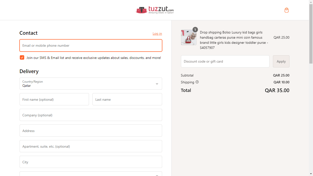 How to apply Tuzzut coupon code